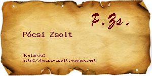 Pócsi Zsolt névjegykártya